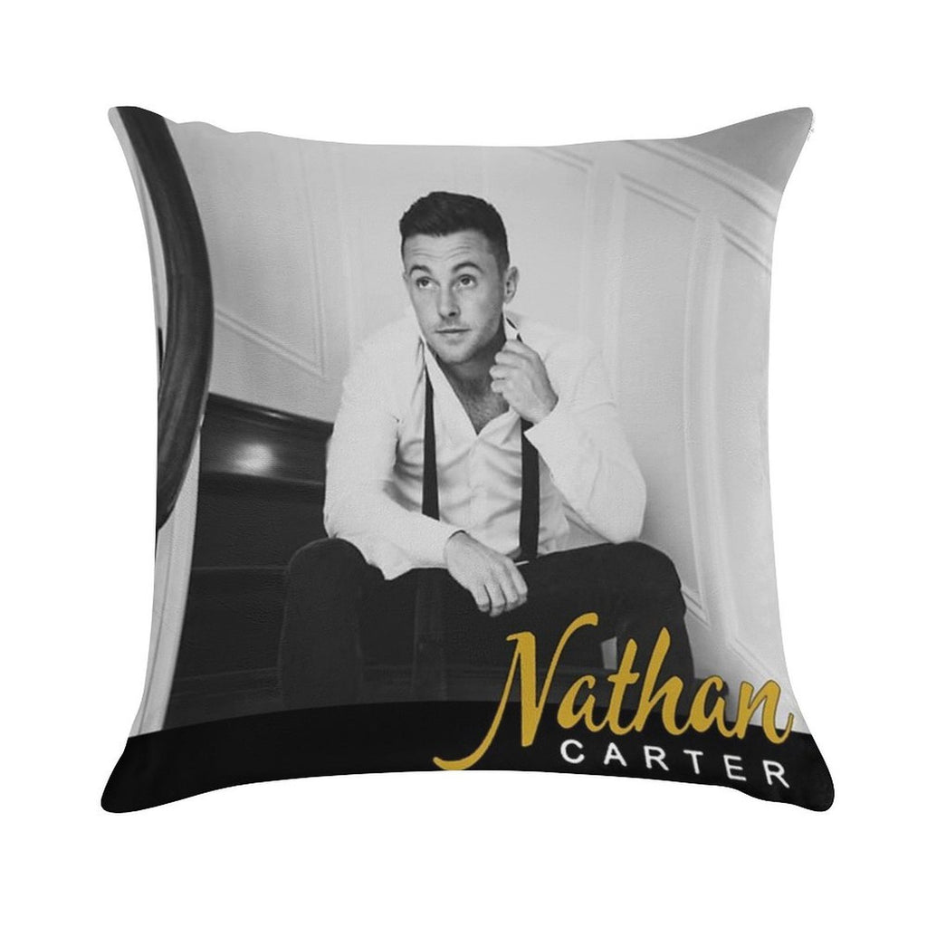 Handsome Nathan Carter Soft Luxury Feel Throw Pillow