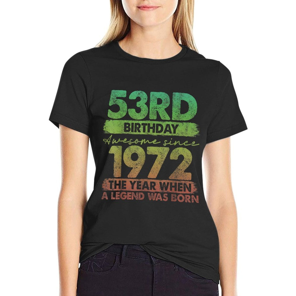 53 Year Old Gifts Vintage 1972 Limited Edition 53rd Birthday  Moisture-wicking T-Shirt