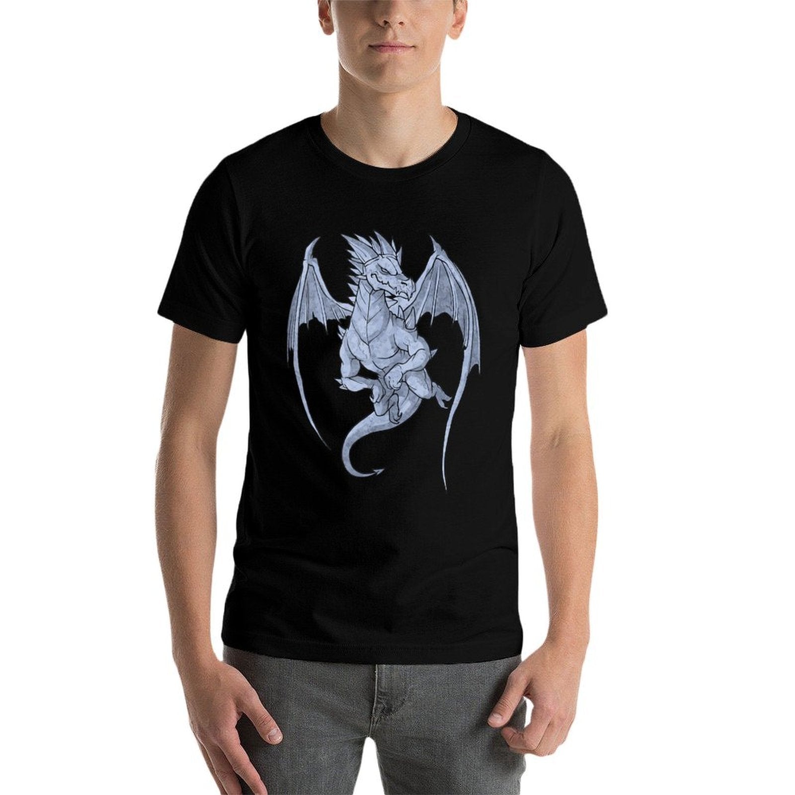 Cool Big Flying Fantasy Dragon  Polyester Blend T-Shirt