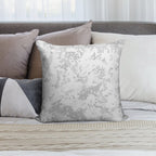 Camouflage Grey White Winter Camo Soft Warmth Comfort Throw Pillow