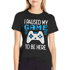 Paused My Game Gamer Controller Gaming Boys Kids Men Youth  Versatile T-Shirt