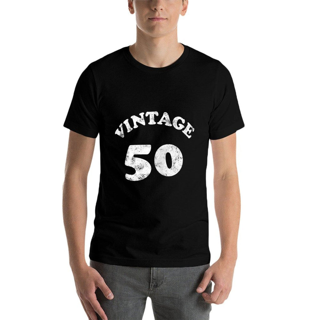 Vintage 50 Year Old 50th Birthday Zip  Trendy Pattern T-Shirt