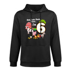 Kids 6th Birthday Six Year Old Farm Birthday Party Animals Easy Care Hoodie