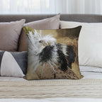Courtship Dance of The Male Asian Houbara Bustard Soft Multiple Sizes Throw Pillow