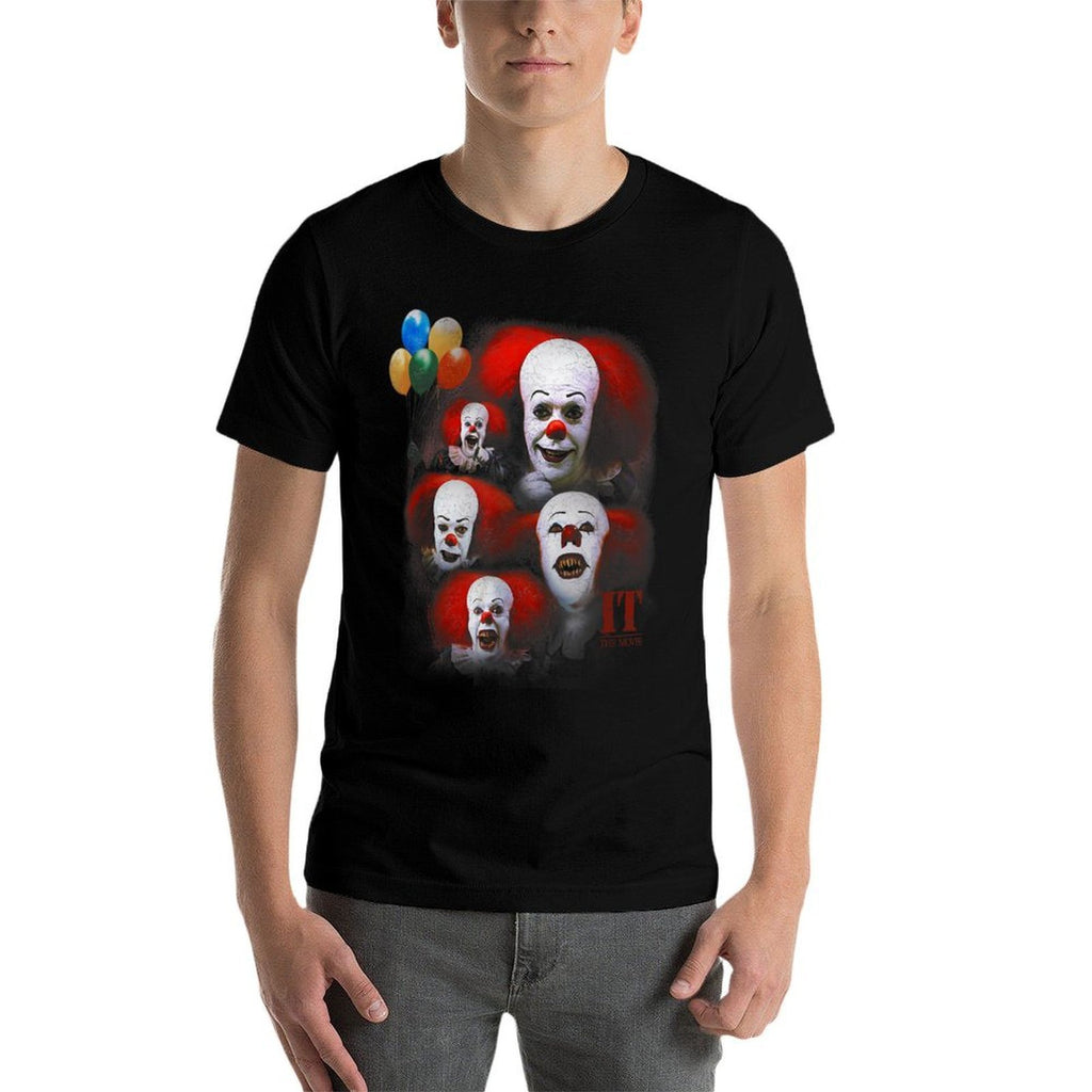 IT TV Mini Series Many Faces of Pennywise  Heathered Texture T-Shirt