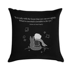 THE LITTLE PRINCE (black And White) Soft Fade-Resistant Throw Pillow
