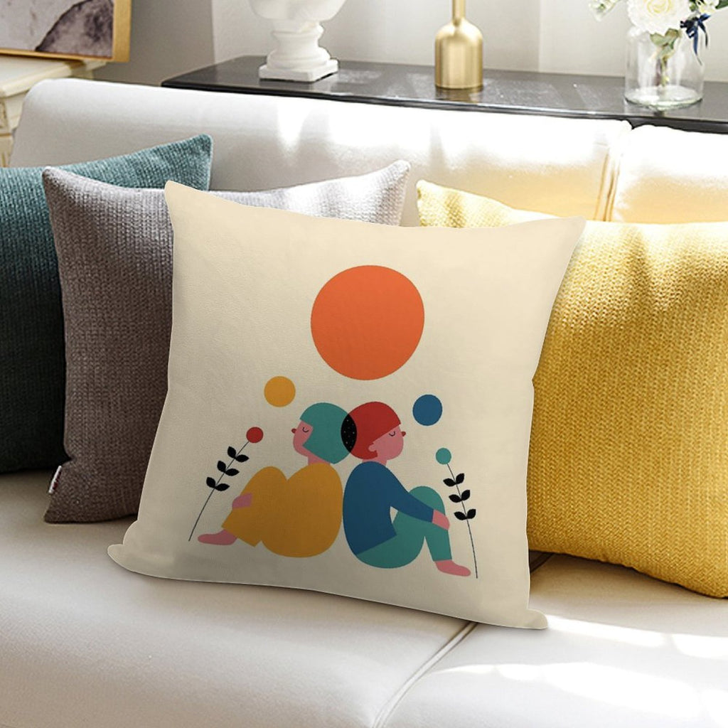 Miss You Soft Washable Throw Pillow