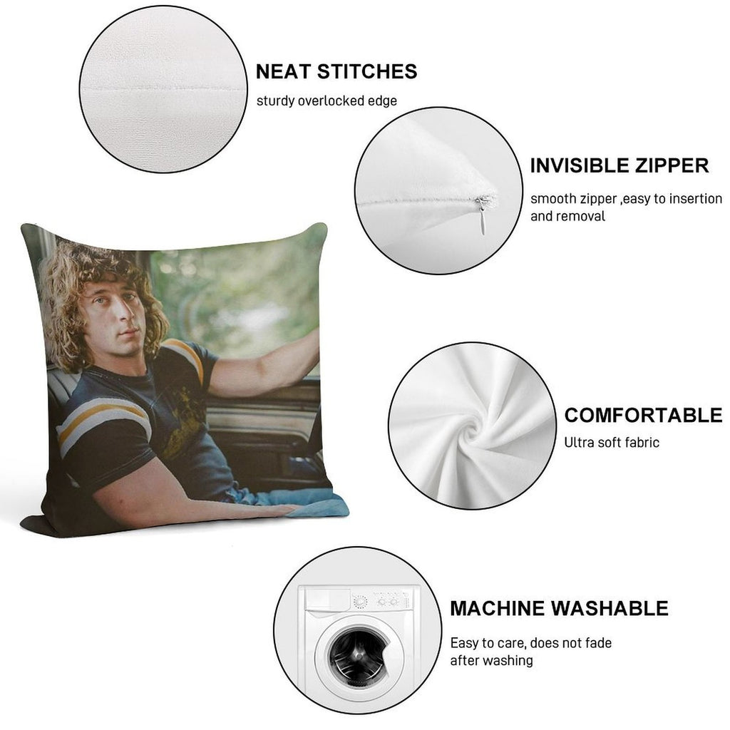 Jeremy Allen White Vintage Soft High-Density Material Throw Pillow