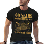 90 Year Old Vintage Railroad Steam Train 90th Birthday  Vintage-inspired T-Shirt