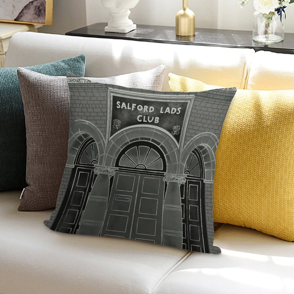 Salford Lads Club - The Smiths Soft Luxury Feel Throw Pillow