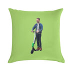 Elijah Wood On Scooter Soft Warmth Comfort Throw Pillow