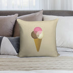 Icecream Venndor Soft Shrink-Resistant Throw Pillow