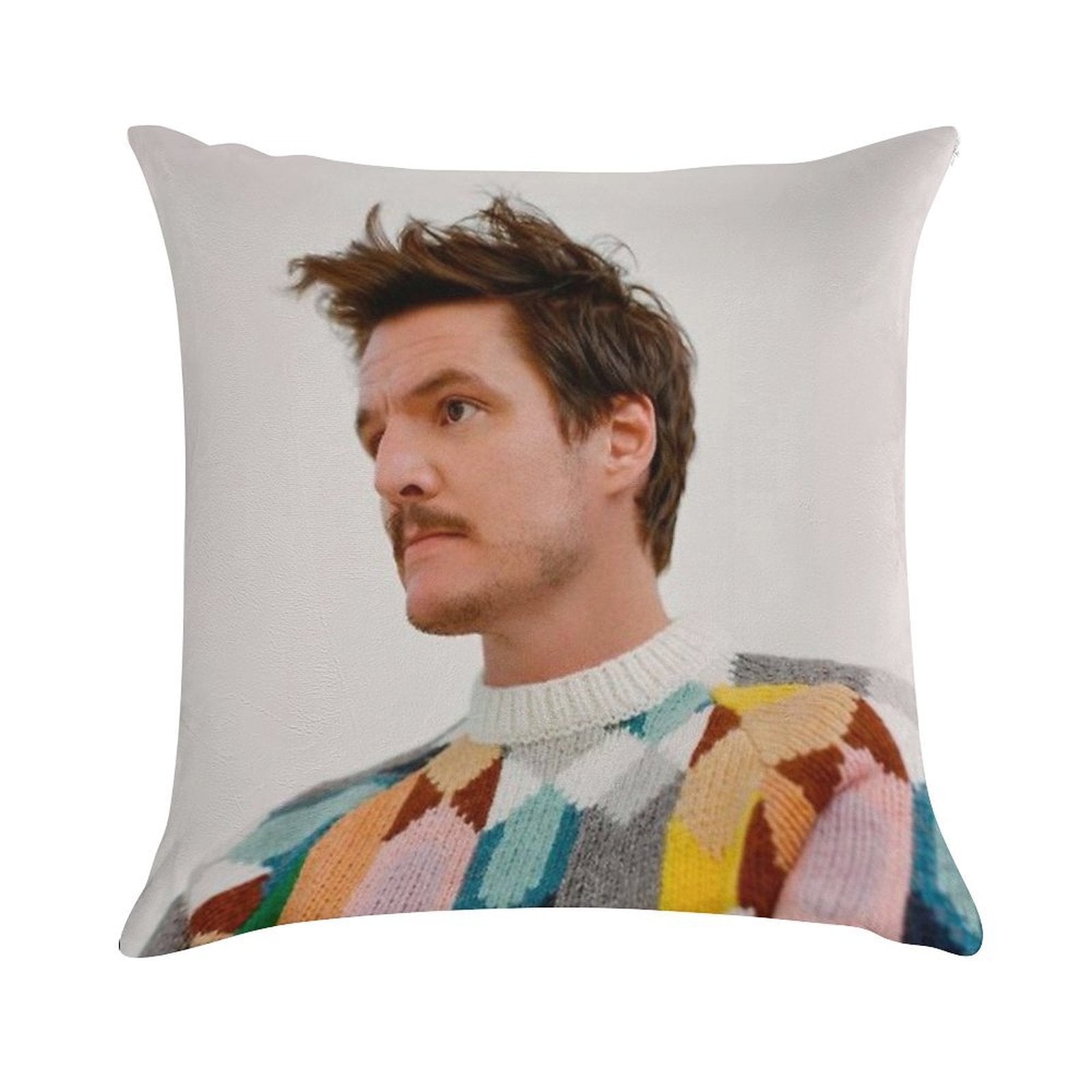 Pedro Pascal Soft Ultra-Soft Texture Throw Pillow