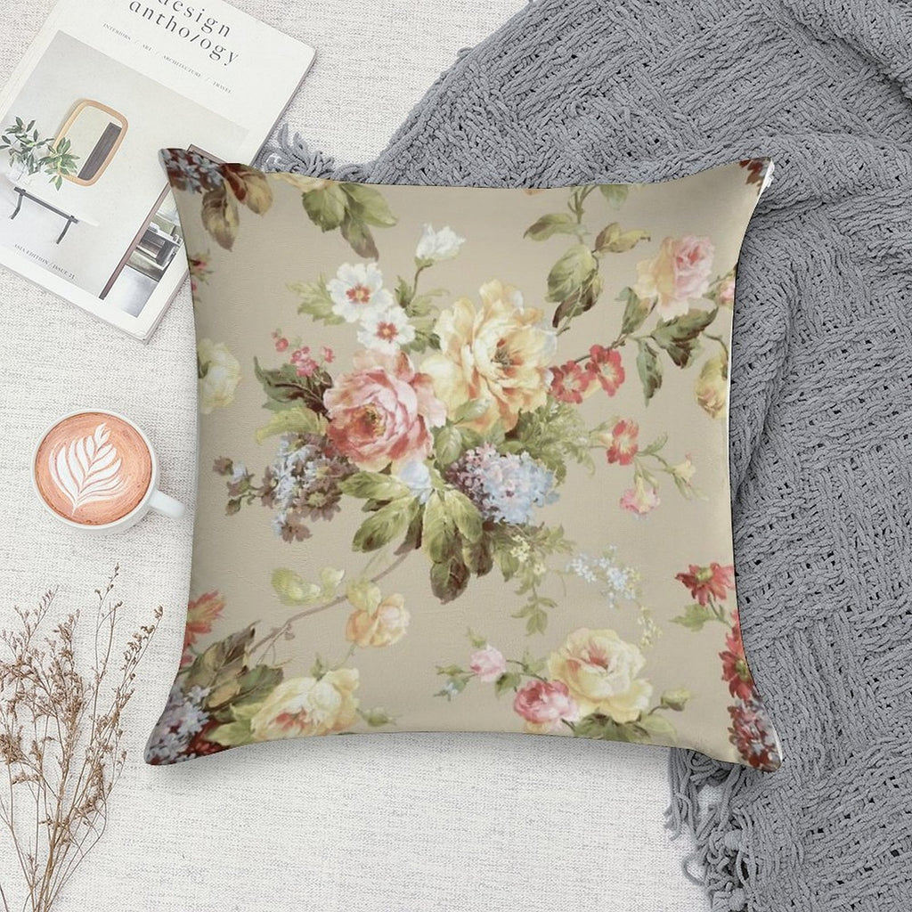 Vintage  Flower Modern Print Art Soft Durable Construction Throw Pillow
