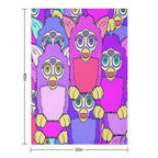Purple Furbys Lightweight Throw Blanket