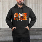 Choose Kindness Retro Be Kind Inspirational Unity Day Breathable Fabric Hoodie