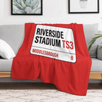 Riverside Stadium Middlesbrough Machine-washable Throw Blanket