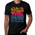 The Reason We Are Getting Ship Faced It&#39;s My 50th Birthday  High-quality Stitching T-Shirt