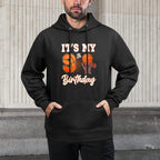 Its My 9th Birthday Basketball Theme Party 9 Years Old Breathable Fabric Hoodie