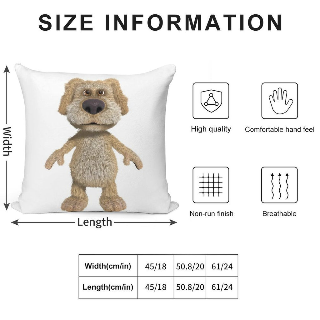Talking Ben Soft Luxury Feel Throw Pillow