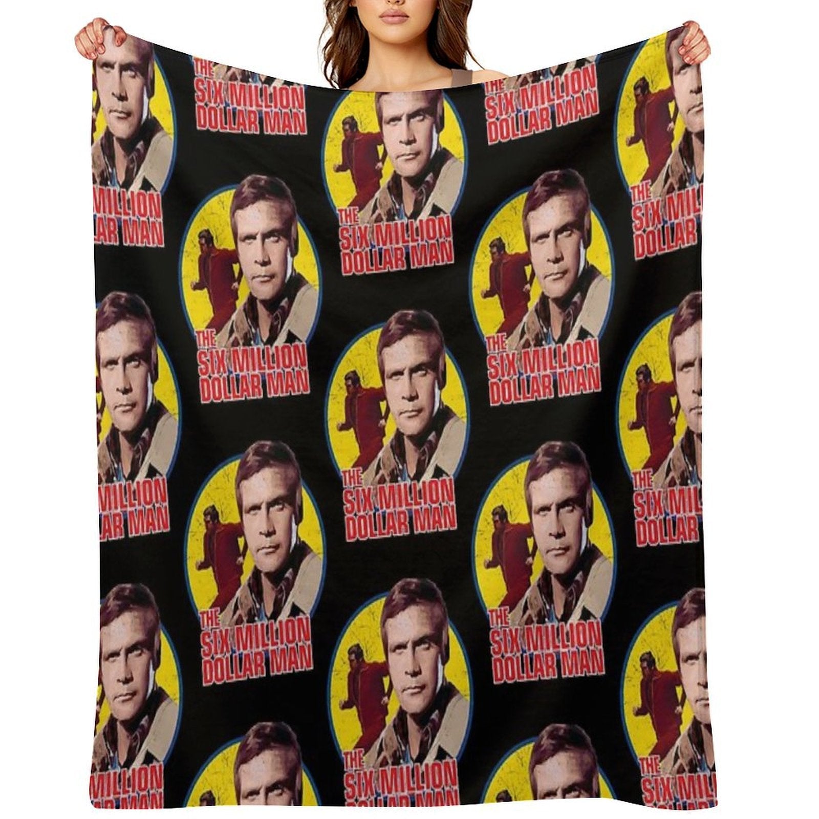 The Six Million Dollar Man Vintage Comfort Throw Blanket