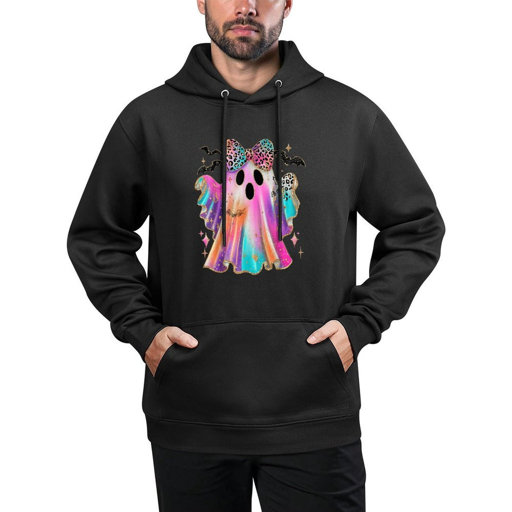 Leopard Coquette Ghost Halloween Spooky Season Fall Autumn Adjustable Hood Hoodie