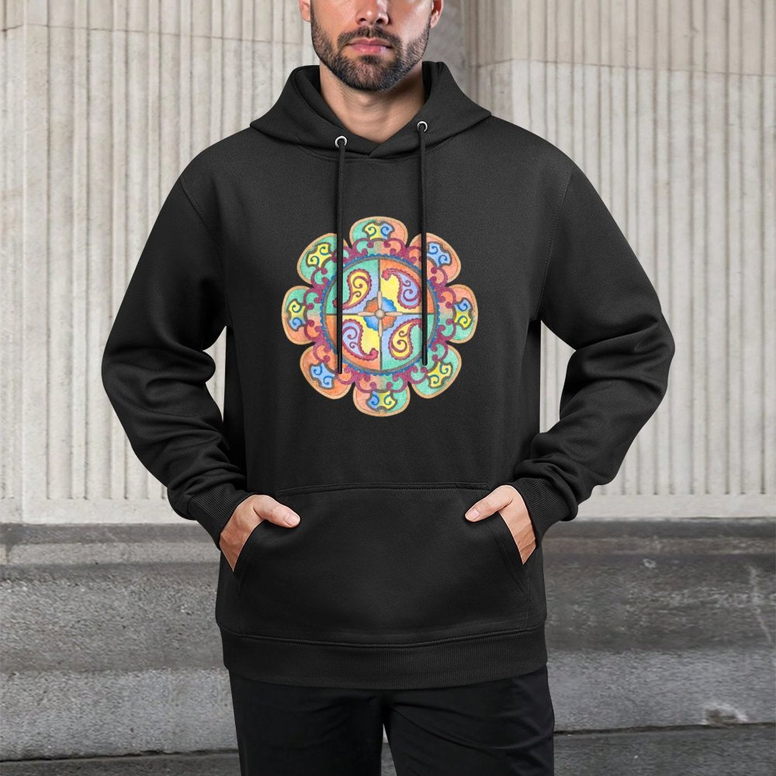 Mandala T Colorfast Hoodie