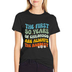 The First 50 Years Childhood Hardest Groovy 50th Birthday  Easy-care T-Shirt