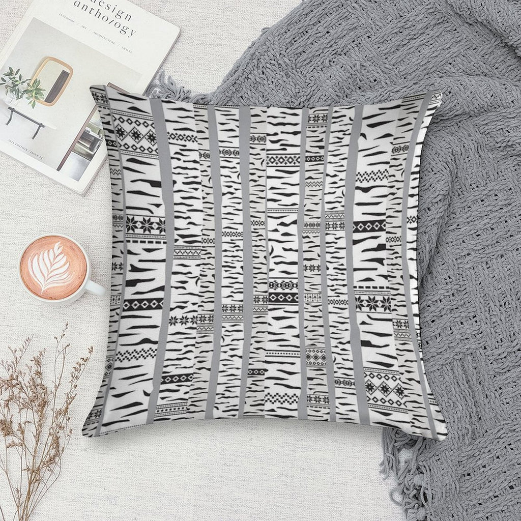 Birch Forest Soft Durable Construction Throw Pillow