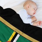 Dominica Flag Gifts, Stickers & Products - Named Lightweight Throw Blanket