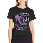 This Queen Makes 60 Looks Fabulous 60th Birthday Women  Oversized Silhouette T-Shirt