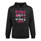 Birthday Squad Sneaker Shoe Stepping With The Birthday Queen All-Day Comfort Hoodie