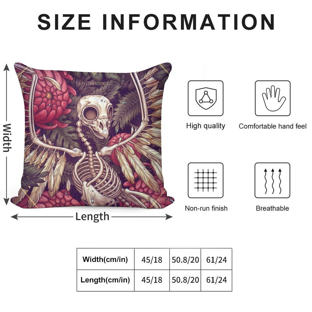 EFFLORESCENCE Soft Multiple Sizes Throw Pillow