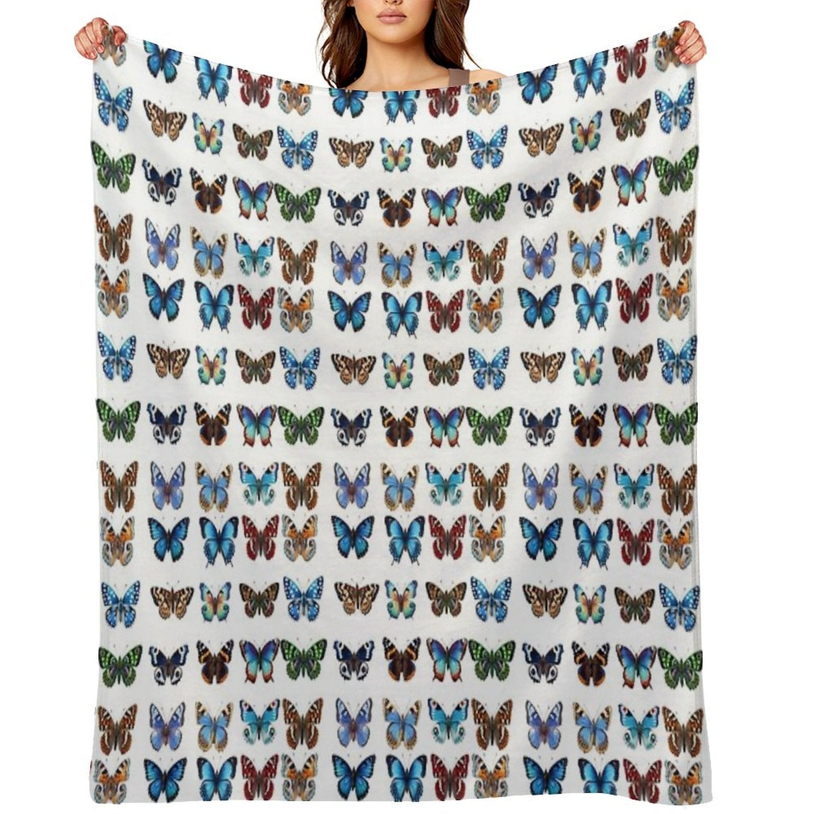 Butterflies Velvety-soft Throw Blanket