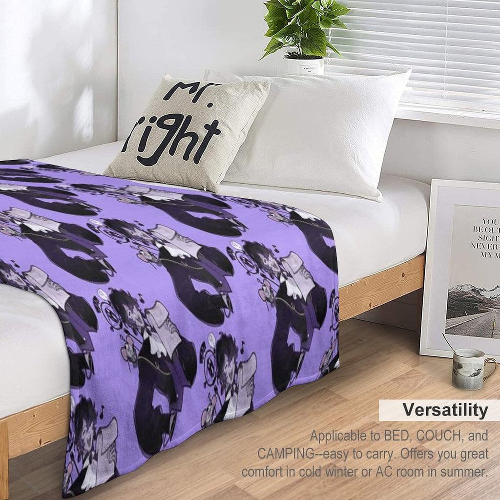 Shroomie Black Sapphire Cookie Gift-ready Throw Blanket