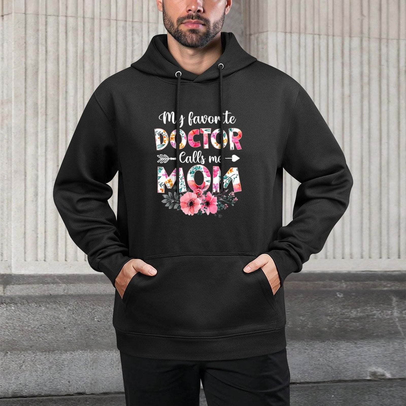 My Favorite Doctor Calls Me Mom Doctor Mom Mothers Day Customizable Surface Hoodie