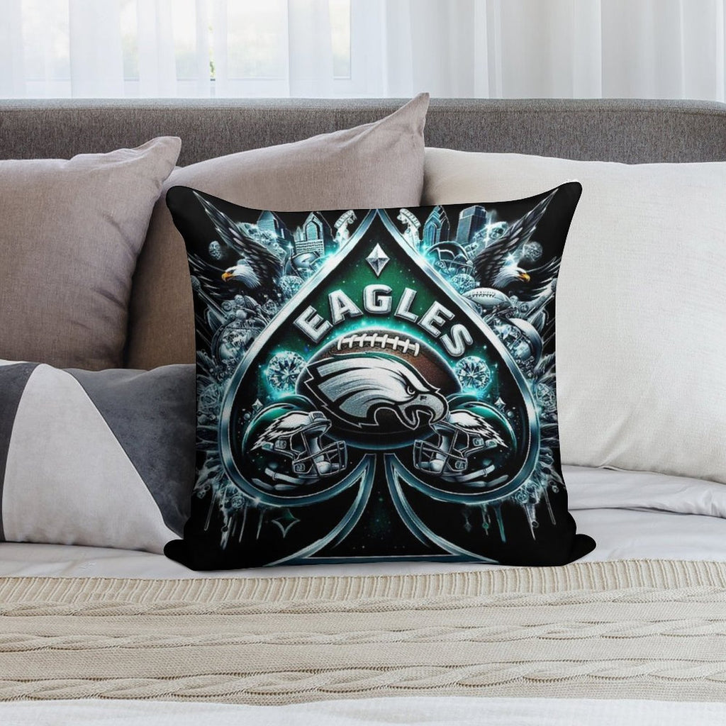 Eagles Soft Fade-Resistant Throw Pillow