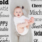 Bichon Frise Traits Easy Care Throw Blanket
