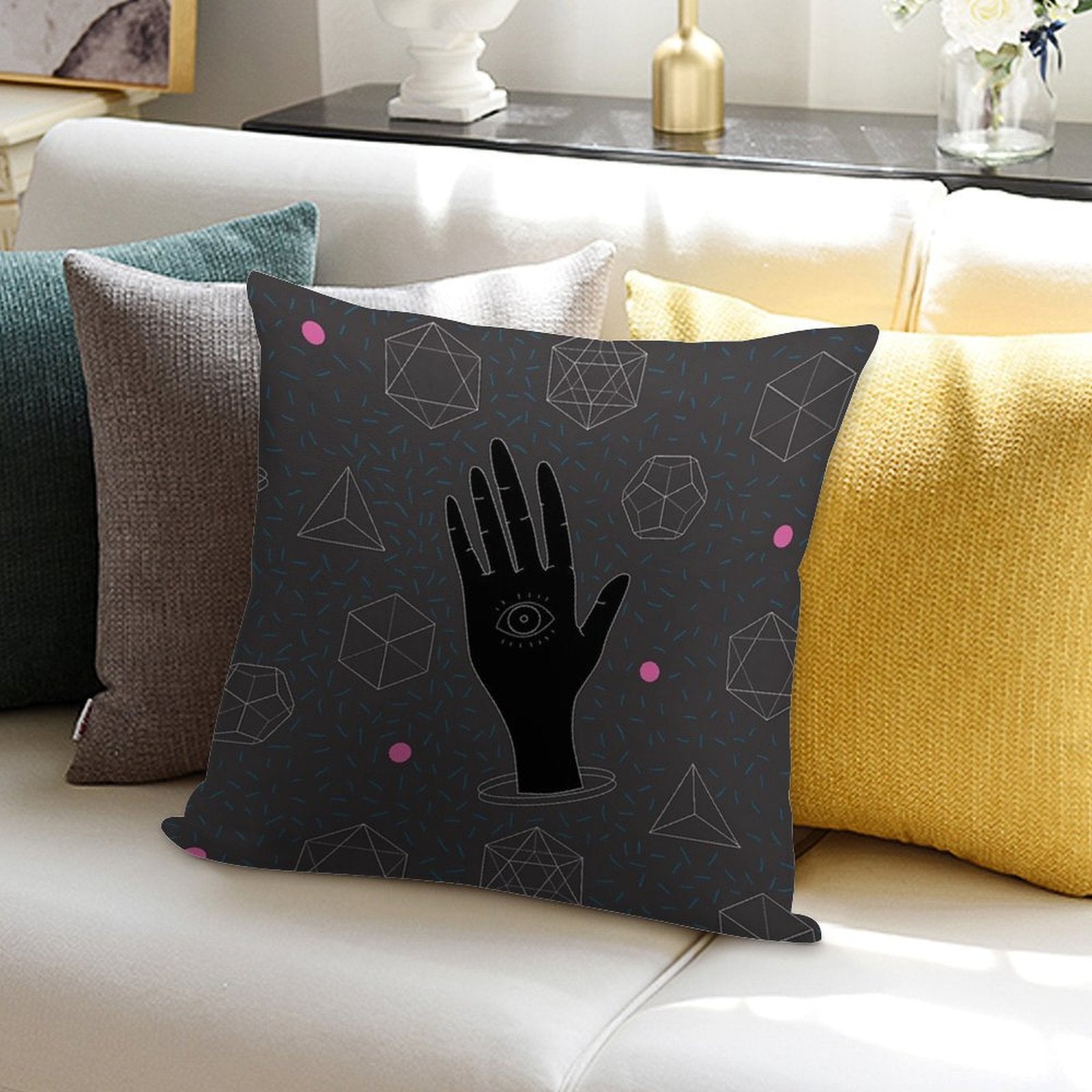 Sacred Geometry Soft Warmth Comfort Throw Pillow