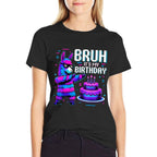 Bruh Its My Birthday Llama Pinata Boy Girl Family Party Bday  Slim-fit Cut T-Shirt