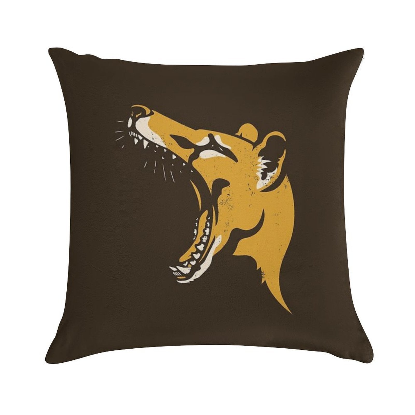 Tasmanian Tiger Stencil Soft Ultra-Soft Texture Throw Pillow
