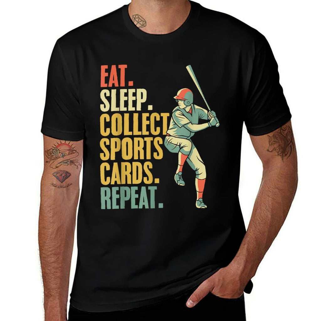 Sports Card Collecting Basketball Baseball Card Collector  Graphic-printed T-Shirt