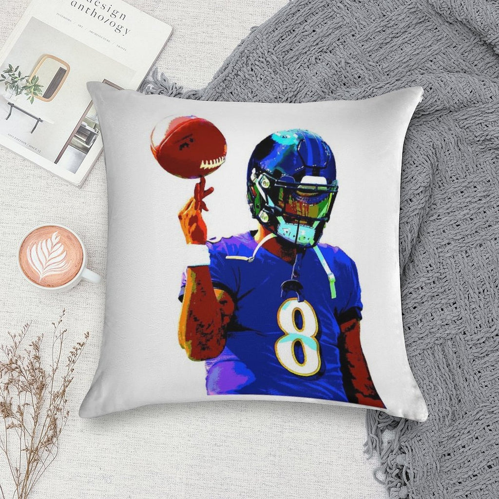 Handdrawn Lamar Soft Durable Construction Throw Pillow
