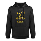 50 Party Crew 50th Birthday Group Friends Drinking Beers Customizable Surface Hoodie