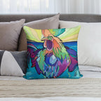 Beach Rooster Soft High-Density Material Throw Pillow