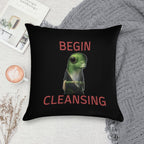 Stellaris Begin Cleansing Priki-ti-ki Gecko Meme Soft Durable Construction Throw Pillow