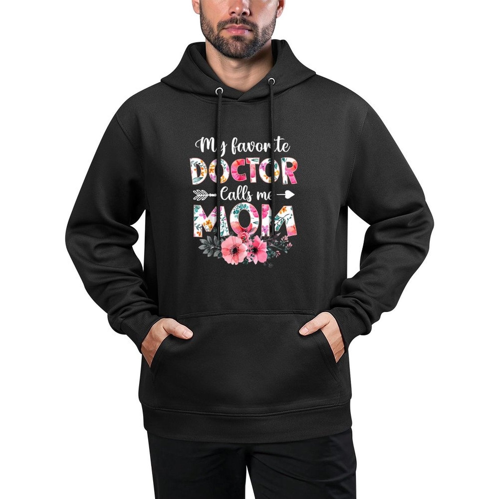 My Favorite Doctor Calls Me Mom Doctor Mom Mothers Day Customizable Surface Hoodie
