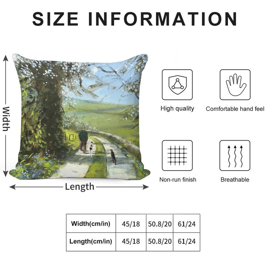 We Will Stop for Tea And Cake on The Way Back. Soft Multiple Sizes Throw Pillow