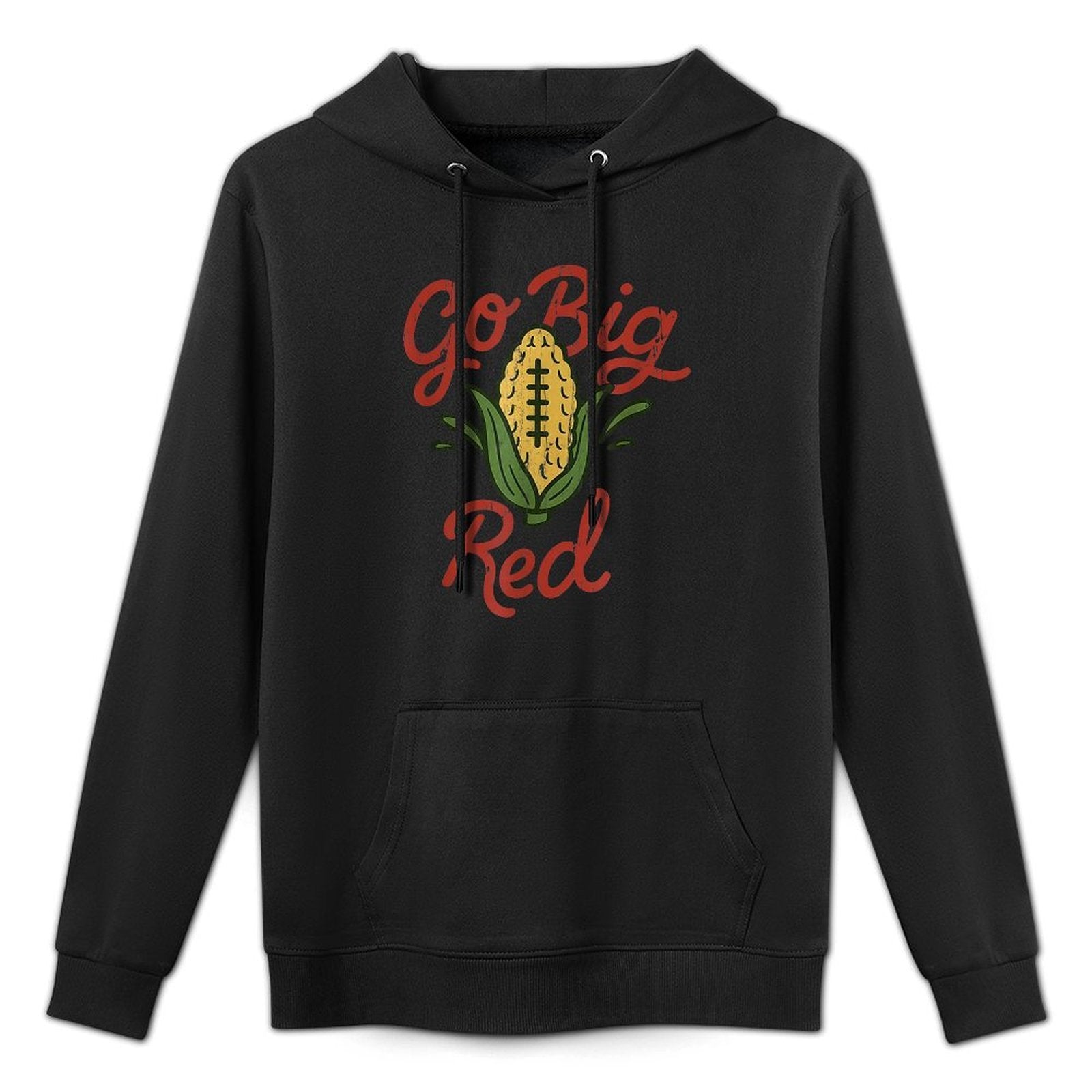 Go Big Red, Funny Corn Adjustable Hood Hoodie