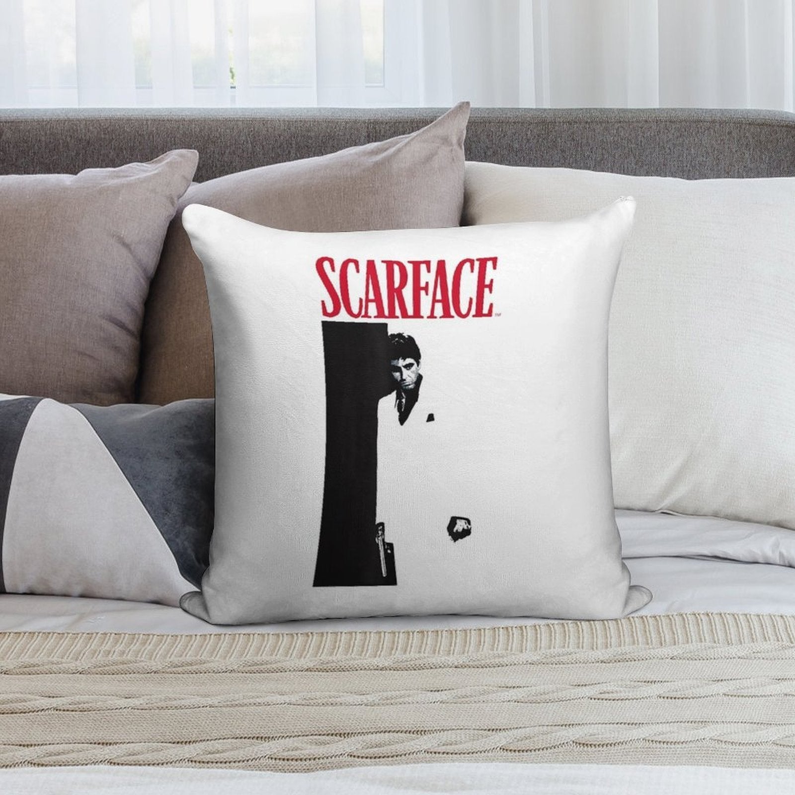 Scarface Original Soft Easy Maintenance Throw Pillow
